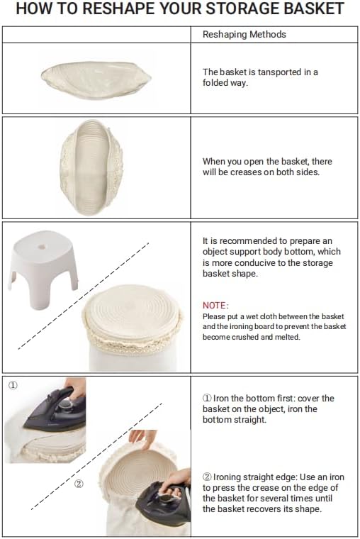 Miniatura 9 de Mkono Organizador de maquillaje de 3 piezas, cestas de almacenamiento de macramé, decoración bohemia