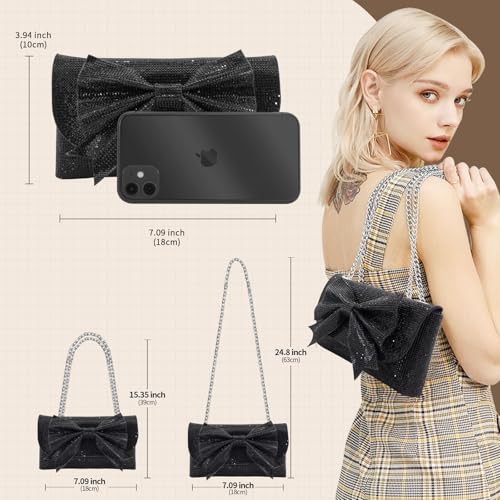Image of Sparkling Rhinestones Evening Bag Formal Crystal Clutch Purse for Women Ladies Evening Purse for Dinner