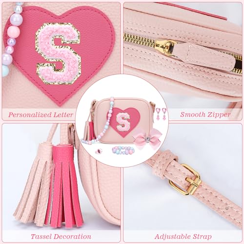 Image of KKXIU Birthday Gifts for Girls Initial Toddler Purse Cute Kids Crossbody Bag