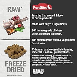 Purebites Rooster Freeze Dried Canine Meals 19 Elements Made in Usa 10oz  Cucciolini Doodles Purebites rooster freeze dried canine meals 19 elements made in usa 10oz   cucciolini doodles