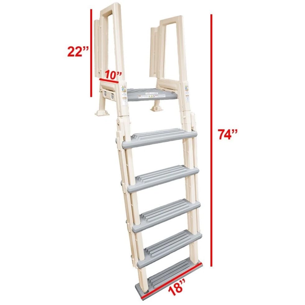 Escalera para Piscina Elevada Compatible 48-54 in Altura miniatura 4