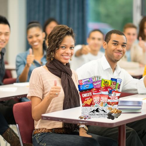 Snack-Mountain-Care-Package-25-Count-Christmas-Snacks-Snack-Care-Package-for-Teens-Adults-Back-to-School-Gifts-Birthday-Snack-Gift-Box-Care-Packages-for-College-Students-Snack-Sized-Candy-Gift-Basket-