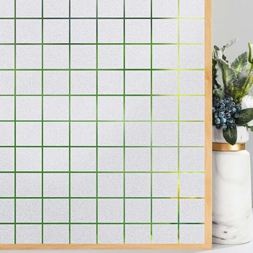 Image of SUNBIRD Window Film Privacy Colorful Window Sticker, Decorative Window Vinyl, Adhesive Home UV Blocking, Heat Insulation Static Cling for Bathroom Office (12 X 48 INCHES, Small Box)