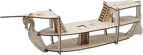 Miniatura 2 de Battle Ship Terrain + D&D Bridge, Muelle, Pasarela Set para Calabozos y Dragones, Pathfinder, D&D y RPG de mesa