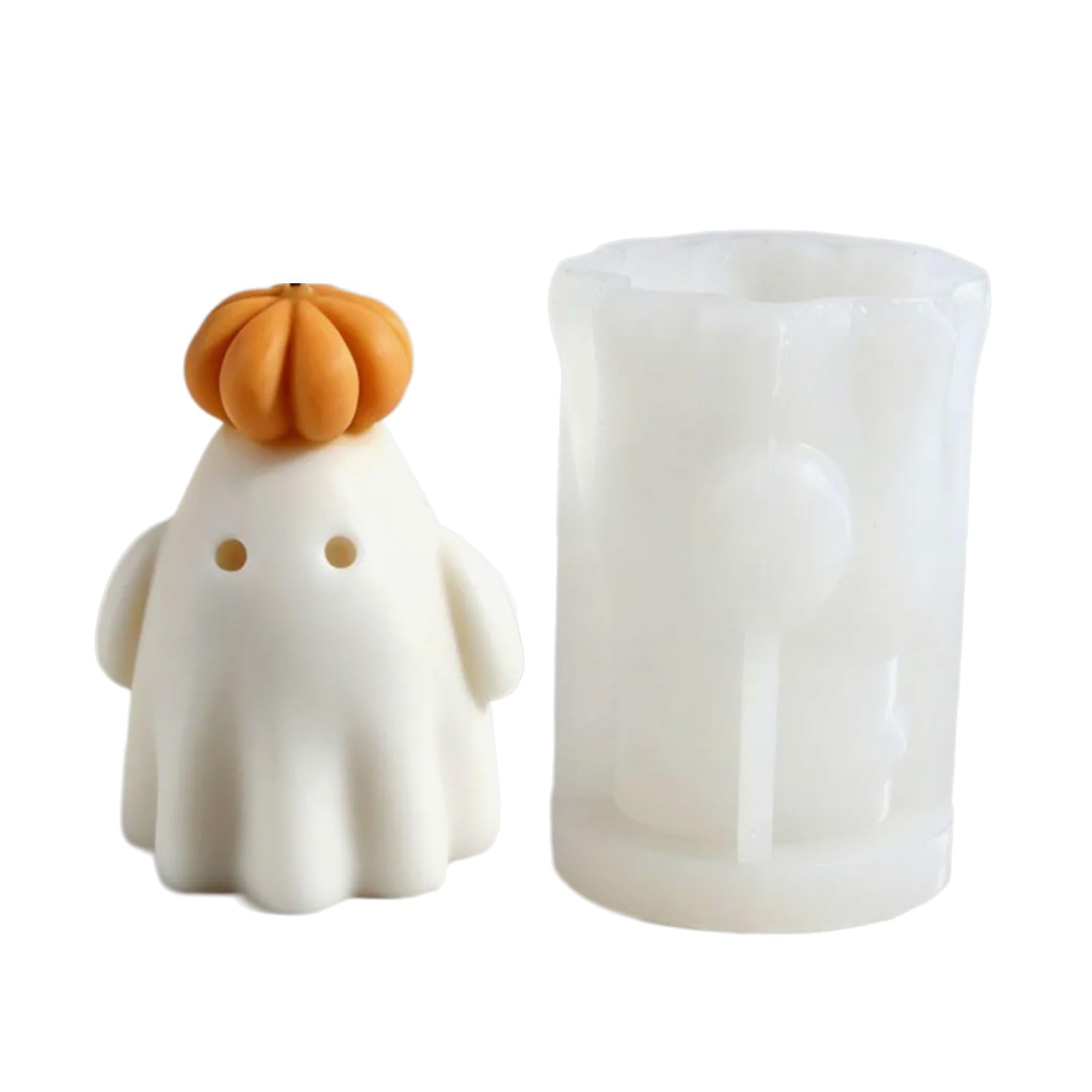 Xinsheinelry Halloween Silicone Mold with Character Pumpkin Shape, Resin and Plaster Form for Fall Shelf Decor Halloween Silicone Mold Character Pumpkin Wax Pour Resin Plaster Fall Shelf Decor Party