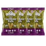Vegan Rob's Cauliflower Puffs Clean & Sustainable with a Great Veggie Taste - Plant-Based & Gluten Free Healthy Snacks for Kids & Adults - 4 Count (3.5 Ounce)