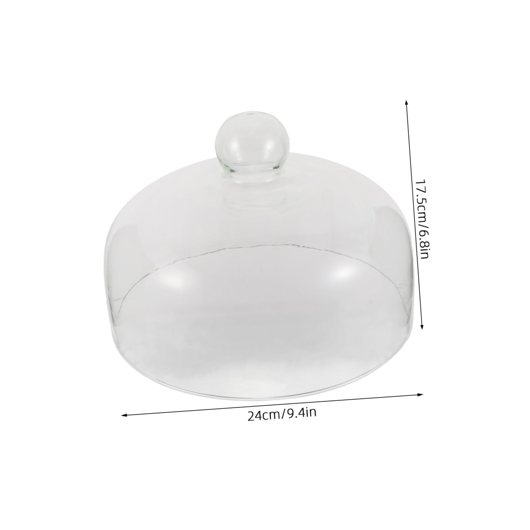 COLLBATH Tapa de Vidrio Transparente para Microondas de 24cm Excelente Sellado y Compatibilidad para Calentar Alimentos en Cocina