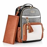 Itzy Ritzy Mochila Cambiador | Bolso de Maternidad con Cambiador | Tan grande para su mundo, Correas Cochecito | Café con Leche