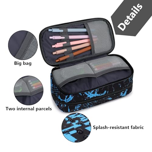 Image of Mountain guest Pencil Cases for kids, Large Capacity Pencil Pouch, Office College School Marker Organizer Case pen for Men Women Adult Teens