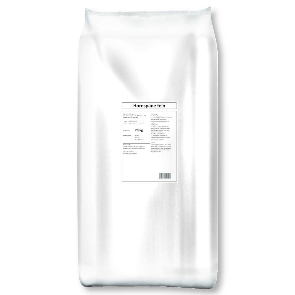HACK Hornspäne fein 20 kg N13 1-3mm Gartendünger Blumendünger Gemüsedünger