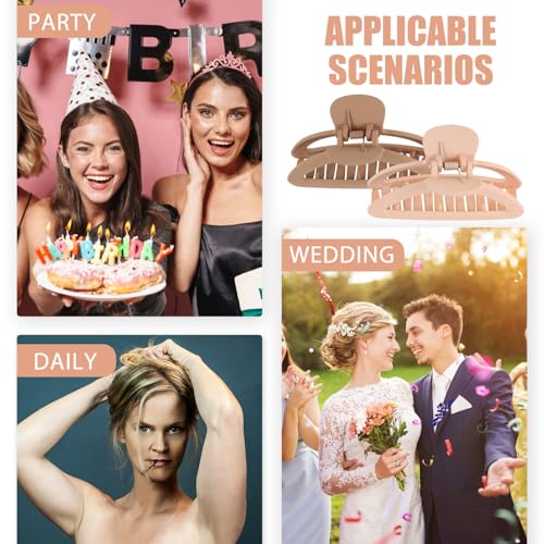 GALPADA 2 Peças De Cabelo De Garra De Cabelo De Plástico De Cabelo Grandes E Fortes Clipes De Mandíb