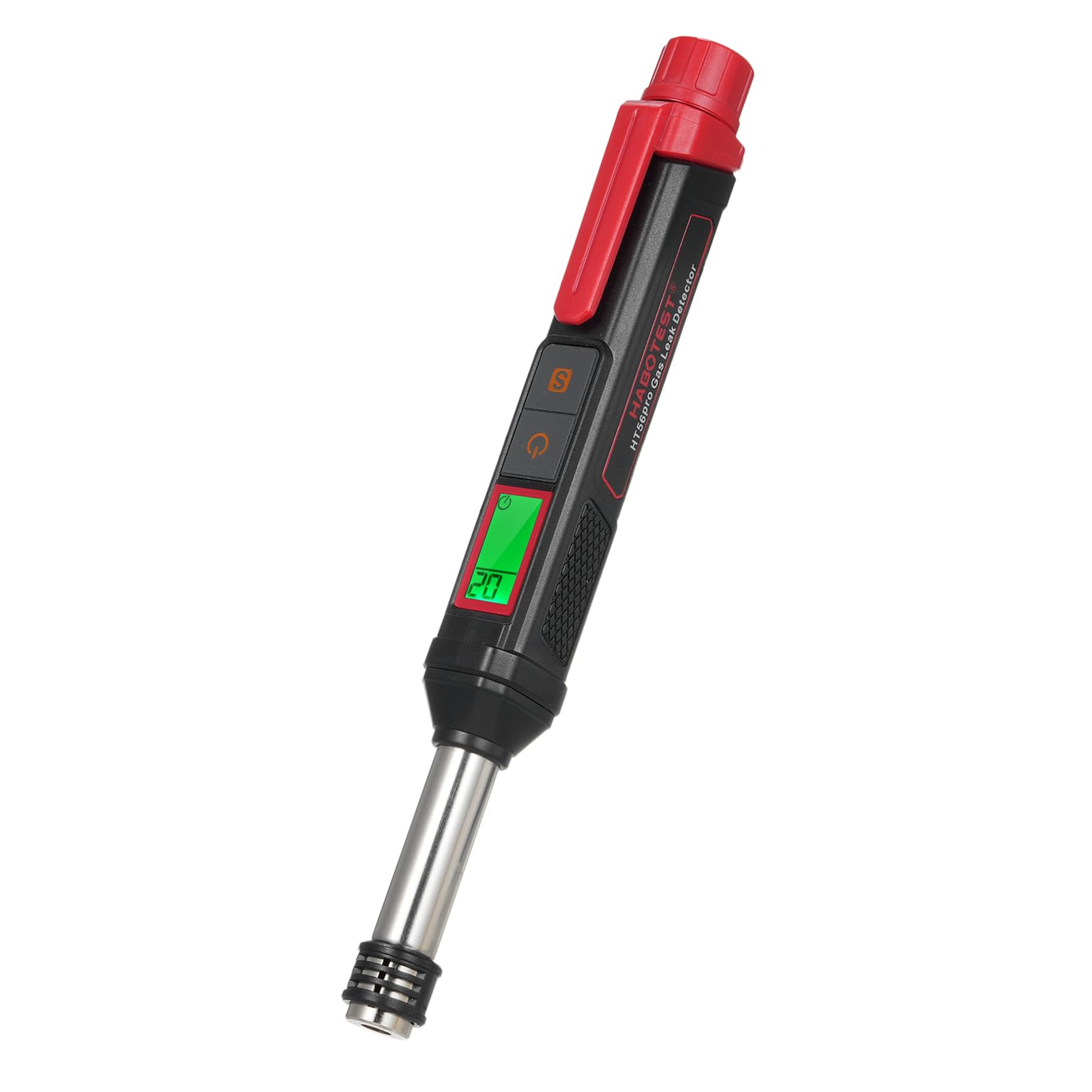 Irfora HT56 Pro Dehnbarer Gasleckdetektor in Stiftform mit akustischen und visuellen Alarmen. Hochempfindlicher Schnüffel-Erdgasdetektor zum Auffinden brennbarer Quellen wie Methan, Aceton,