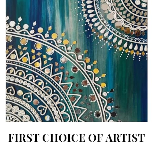 Image of Ceramic Cones & Mirror for Arts & Crafts, Lippan Art, Mandana Art, Texture, Pottery, Liner, DIY Decorative Purposes Kit for Artist, Hobbyists, Boys, Girls Above 5 Year+ (6 Cone & 6 Mirror)