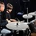 VEVOR Low Volume Cymbal Pack, 5Pcs Quiet Cymbals for Drum Set, 14'' Hi-Hats, 16'' Crash, 18'' Crash, 20'' Ride, Alloy Drum Cymbals Includes Free Drumsticks, Mute Pads & Bag, for Drummer Practice