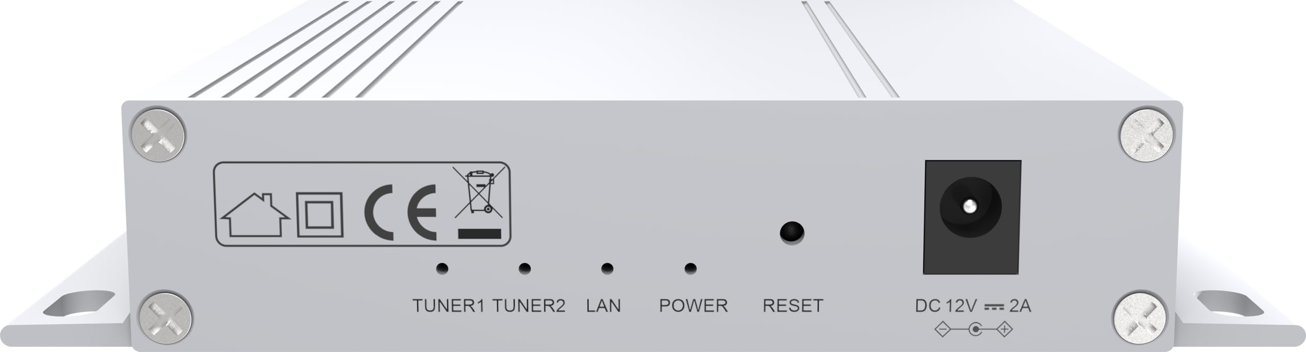TELESTAR DIGIBIT Twin – SAT>IP Router (2 uczestnicy, transmiter sieciowy, HDTV) – srebrny | Przesyłanie sygnałów satelitarnych w sieci domowej, transmiter sieciowy, HDTV