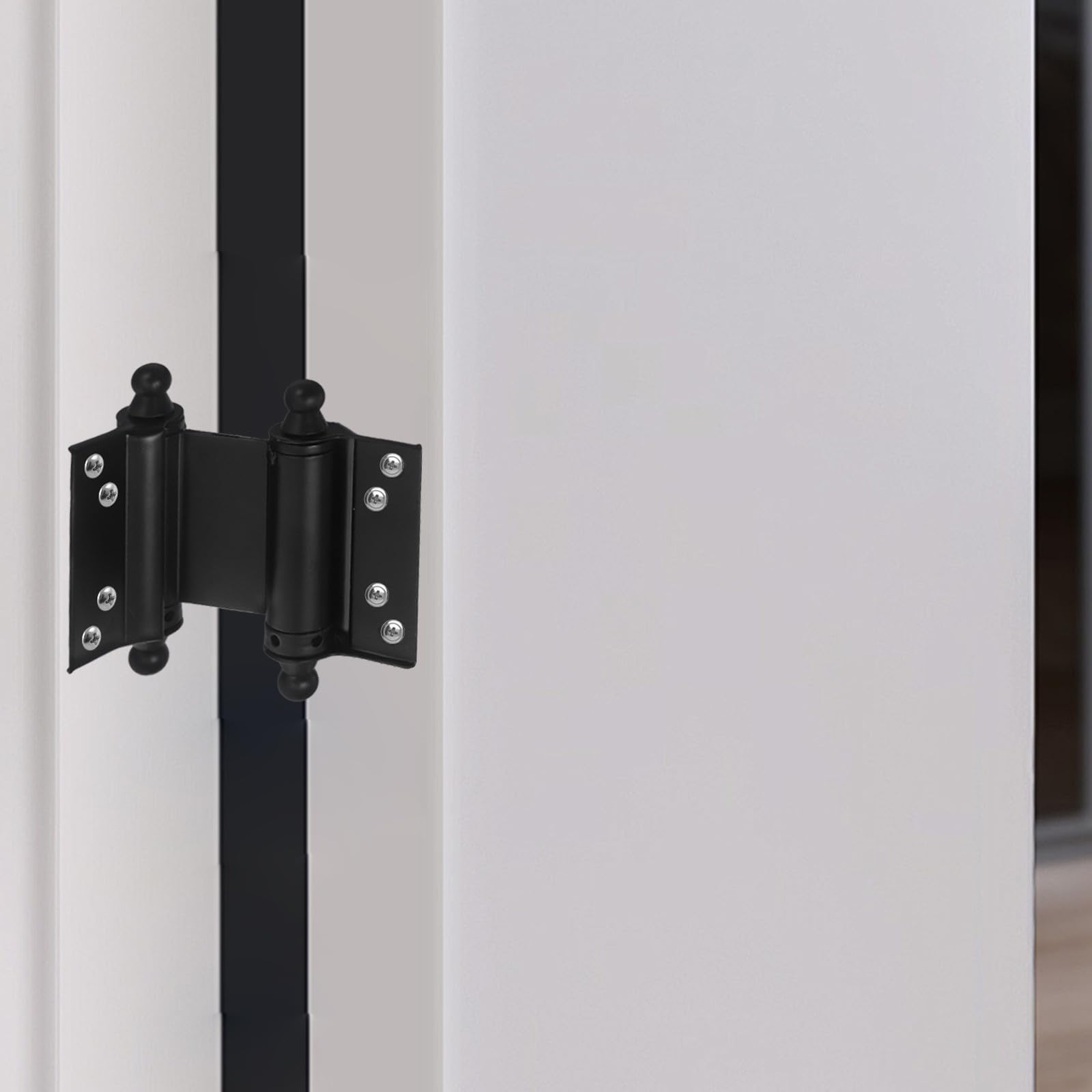 BETOOKY Cerniere per Porta in Acciaio Inossidabile Doppia Molla 4 Pezzi, Chiusura Automatica, Angolo Regolabile, Adatte per Porte Interne ed Esterne