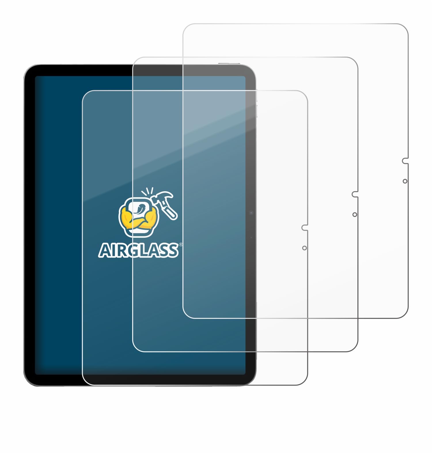 brotect Pellicola Protettiva Vetro per Apple iPad Air 13" M4 2026 (ritratto) Protezione Schermo (3 Pezzi) [Durezza Estrema 9H, Chiaro]