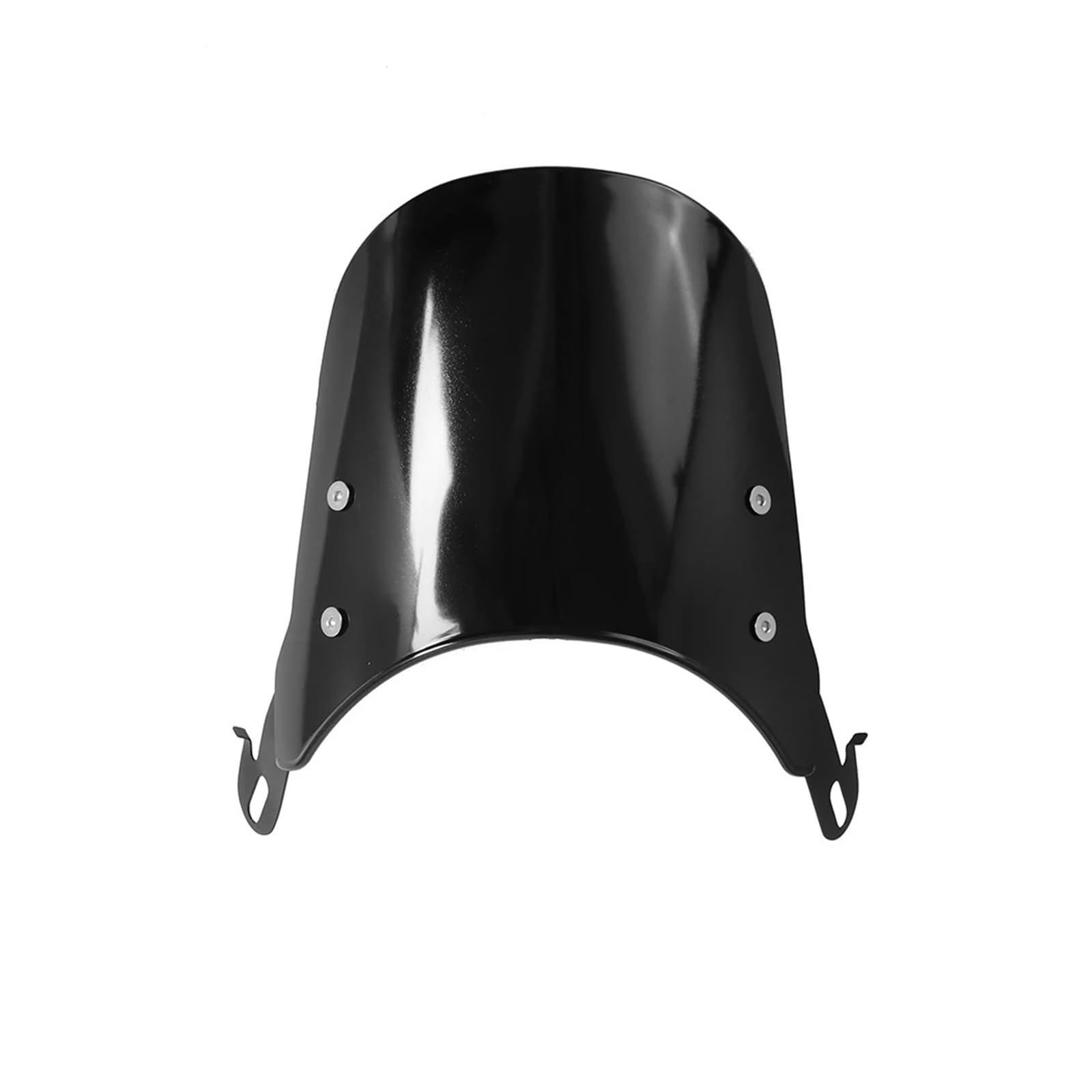 Deflettore d'aria compatto sportivo universale trasparente nero per moto, parabrezza esteso, 4-7'', parabrezza per fari Spoiler Parabrezzas