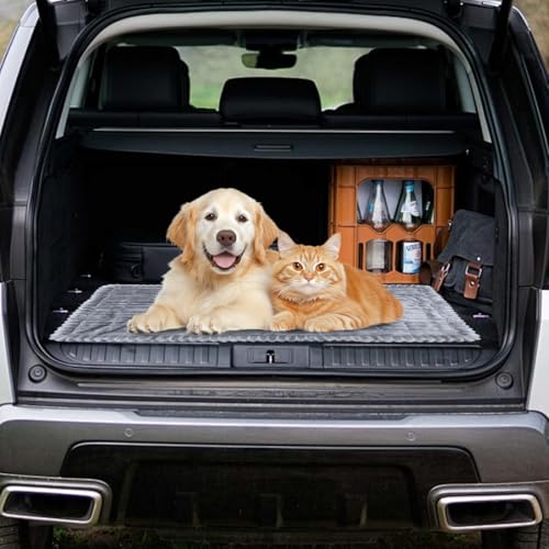 Tutamaz Hundedecke Auto Rückbank 137×60cm, Auto Hundematte Decke Weich, Hundesitz Rückbank Große Hunde, Hundematte rutschfest, Leicht zu Reinigen, Kratzfest und Komfortabel