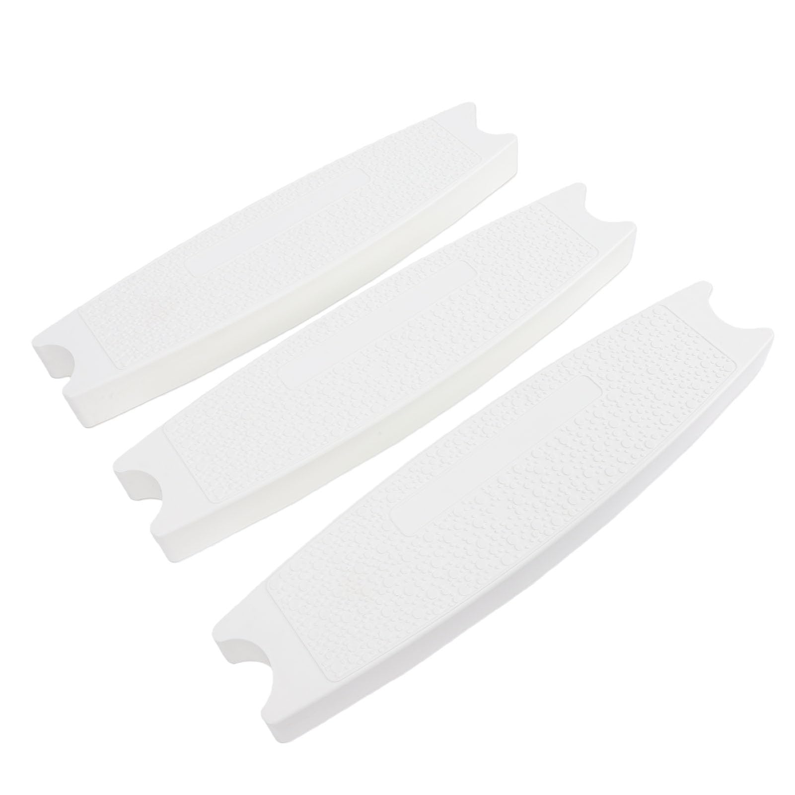 Generic Wymiana Stopni Drabinki Basenowej Plastikowy ABS Szczebel Drabinki Basenowej Pakiet 3 Stopni ze śrubami ze Stali Nierdzewnej 304 Teksturowany Bieżnik od 18 do 20 Cali do Basenów Naziemnych i