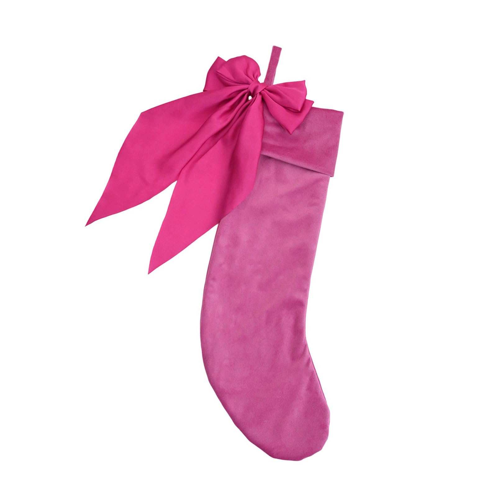 YWLUUOO Christmas Stockings Candy Gift Bag Lovely Bows Hanging Socks Festival for Fireplaces Decoration Hanging with Bows