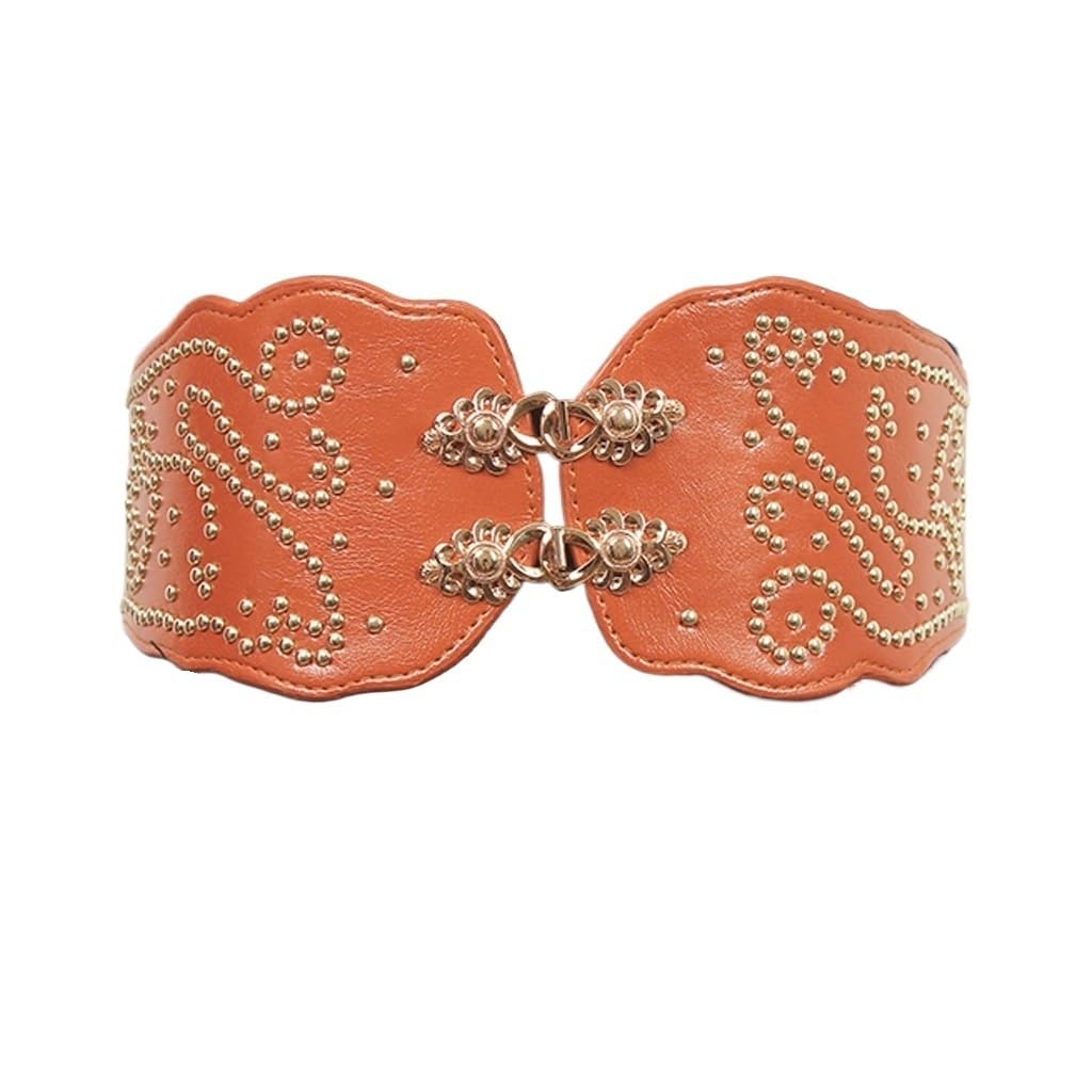 Dress belt for women embellished with skirt waist sealing elastic belt for fall