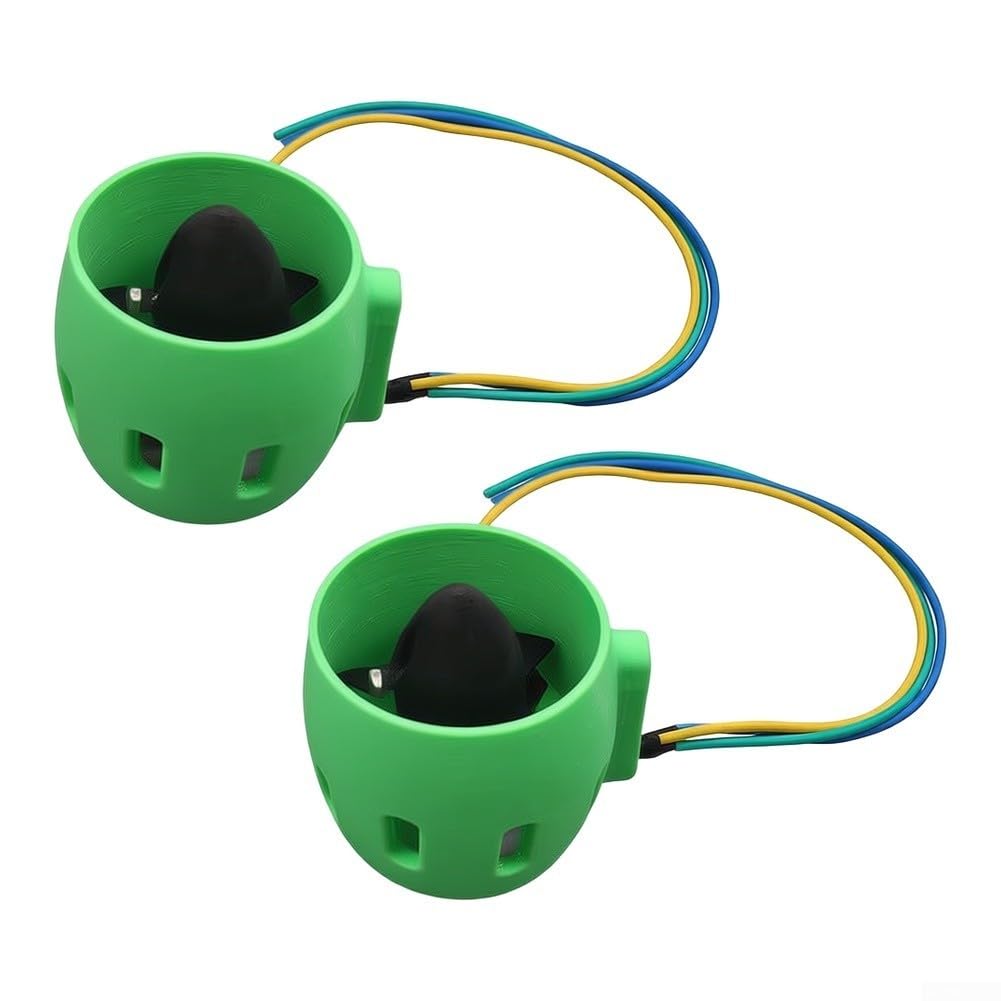 Underwater Thrusters 70mm Carcasa de plástico Paquete doble bajo el agua | Potencia de 300 W, empuje de 2,5 kgf cada uno, juego de motor doble, movimiento estable en línea recta, ideal para barcos RC