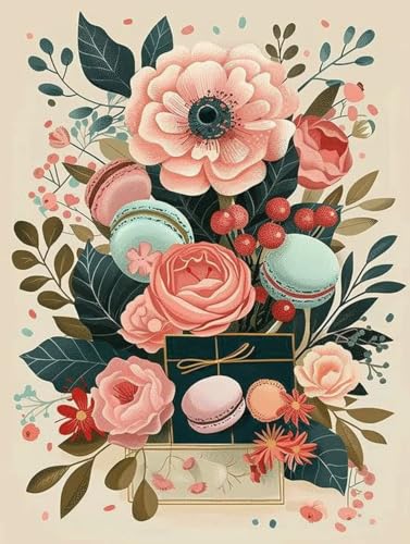 Pintura con números adultos manualidades lienzo gigante flor rosa pigmento acrílico diy 100x130