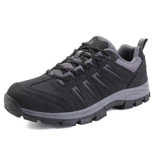 OL OUTJET LEGEND wasserdichte Herren-Wanderschuhe, Bequeme Leder-Arbeitsschuhe, leichte, rutschfeste Outdoor-Wanderschuhe