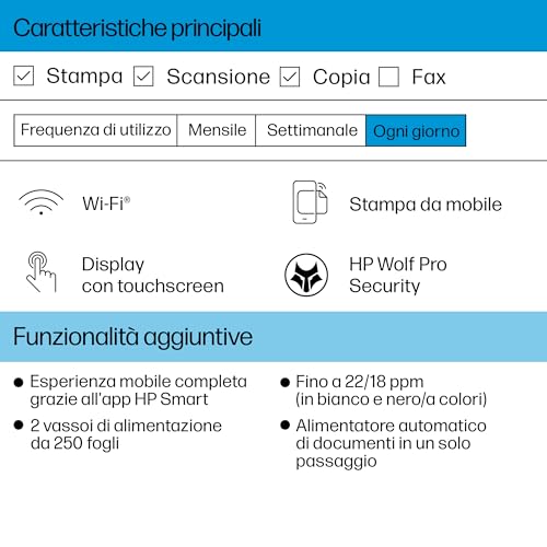 OfficeJet Pro 9730e 537P6B, Stampante Multifunzione per Grandi Formati, a Colori, Fronte e Retro Automatico, 22 ppm, Wi-Fi, 3 Mesi di Inchiostro Instant Ink Inclusi, Grigia - Sedia gaming - Immagine 2