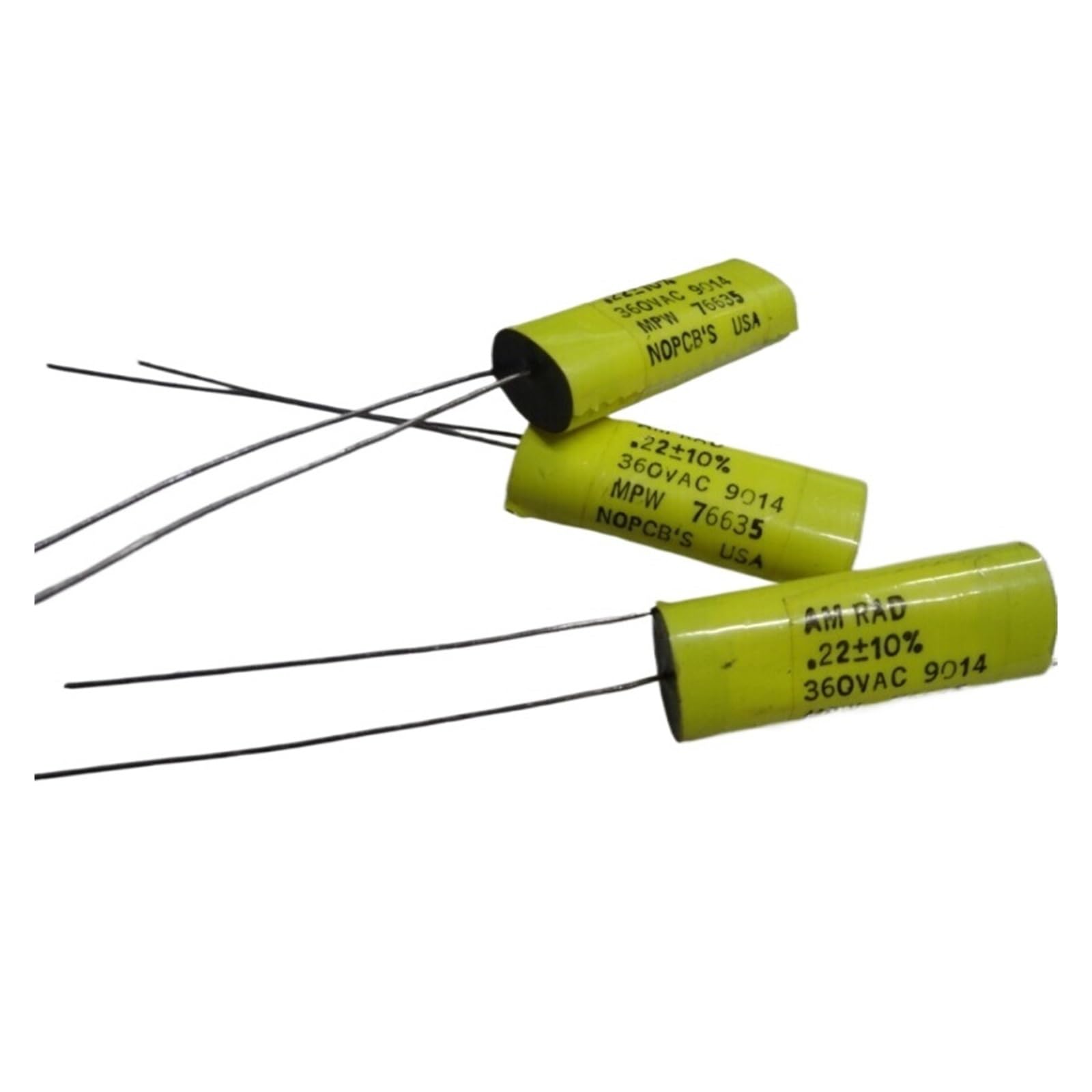 BALYDLUL 2PCS 0.22uf 360vAC 220nf 224 film capacitor
