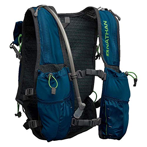 Image of Nathan TrailMix Running Vest /Hydration Pack. 12L (12 Liters) for Men and Women | 2L Bladder Included (2 liters). Zipper, Pocket (Black Charchoal, One Size Fits Most)