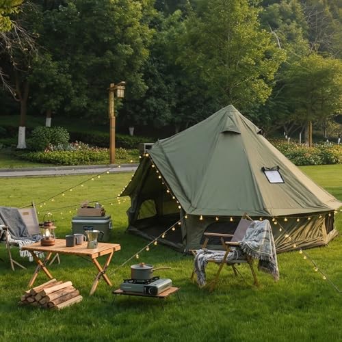 Carpa Yurt 4 Temporadas Para 4 Personas 3 m Diámetro miniatura 7
