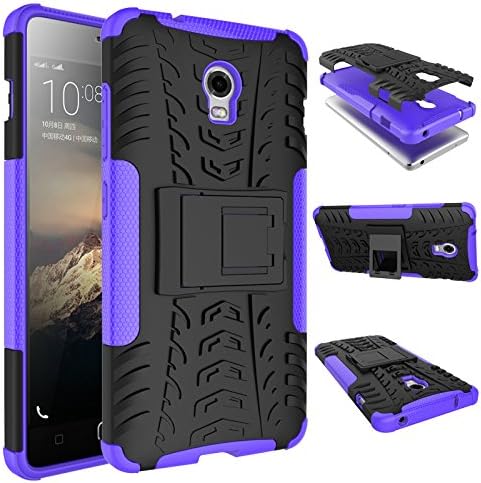 GARITANE Compatible with Lenovo Vibe P1 Case, Heavy Duty Dual Layer Shockproof Rugged Impact Armor Hybrid Kickstand Back Cover Case for Lenovo Vibe P1 (Purple)