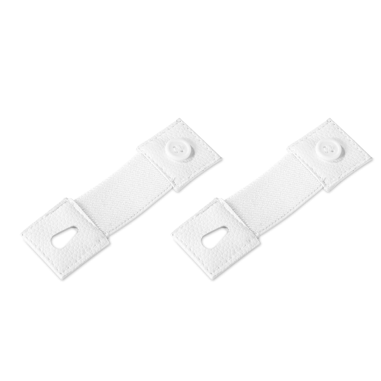 2Pcs Cuff Links for Men, Shirt Extender for Women, Sleeve Garters for Men, Professional Formal Wear Accessories, White Color-image-9