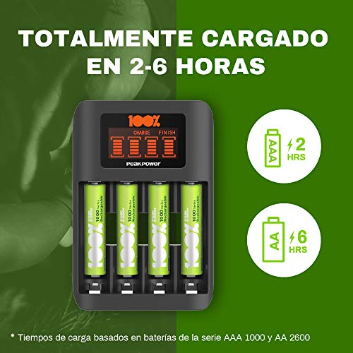 Auxilio Vial, Electronics cargador baterías Marca 100%PeakPower (2)