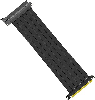 WATIIFUFU PCI-E 3 16 шт. удлинительный кабель 30 см черный, медный 28/30AWG, стабильная передача, низкое затухание, 180 градусов, для внутренней проводки компьютера, для подключения графических карт