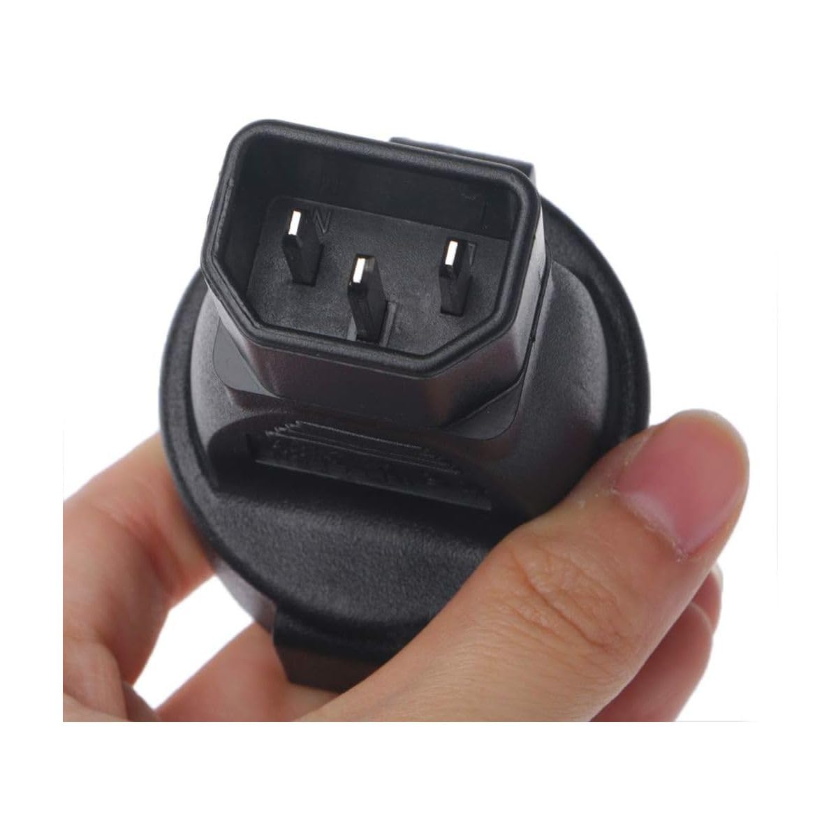 Adattatore di Alimentazione da Presa Tedesca a Spina Tripolare IEC320 C14, Connessione Sicura e Affidabile