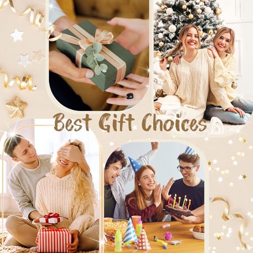 Women Gold Bracelets Jewelry Set - 18K Gold Plated Floral Bracelets,Stainless Steel Charm Bracelet Non-Tarnish,Adjustable lucky Chain Set Trendy Gift,Christmas Valentines Birthday Gifts for Girlfriend 5