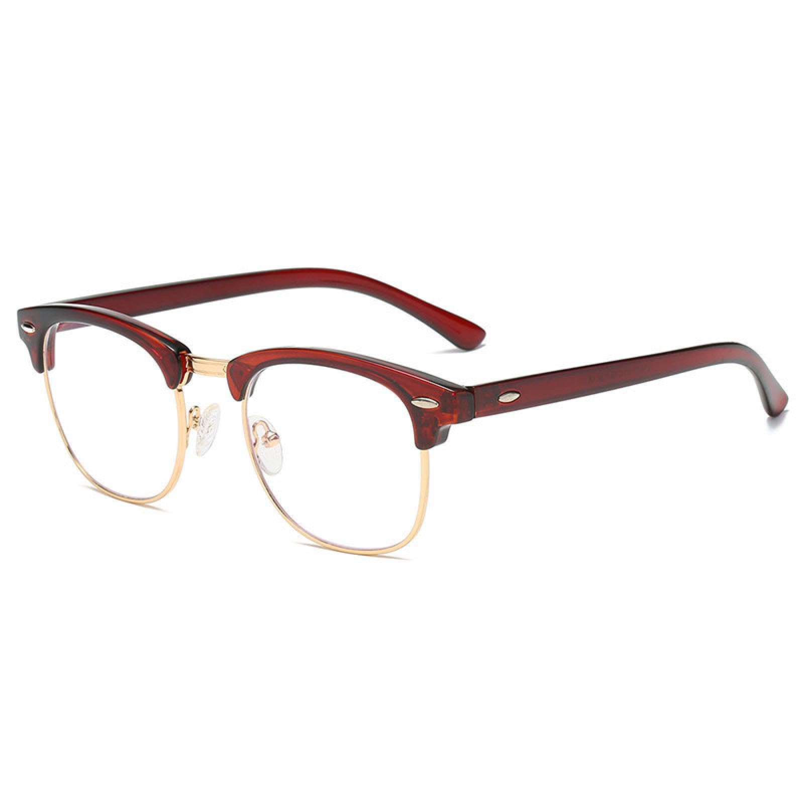 Classic Vintage Men Half Frames Glasses Women Eyeglasses(1