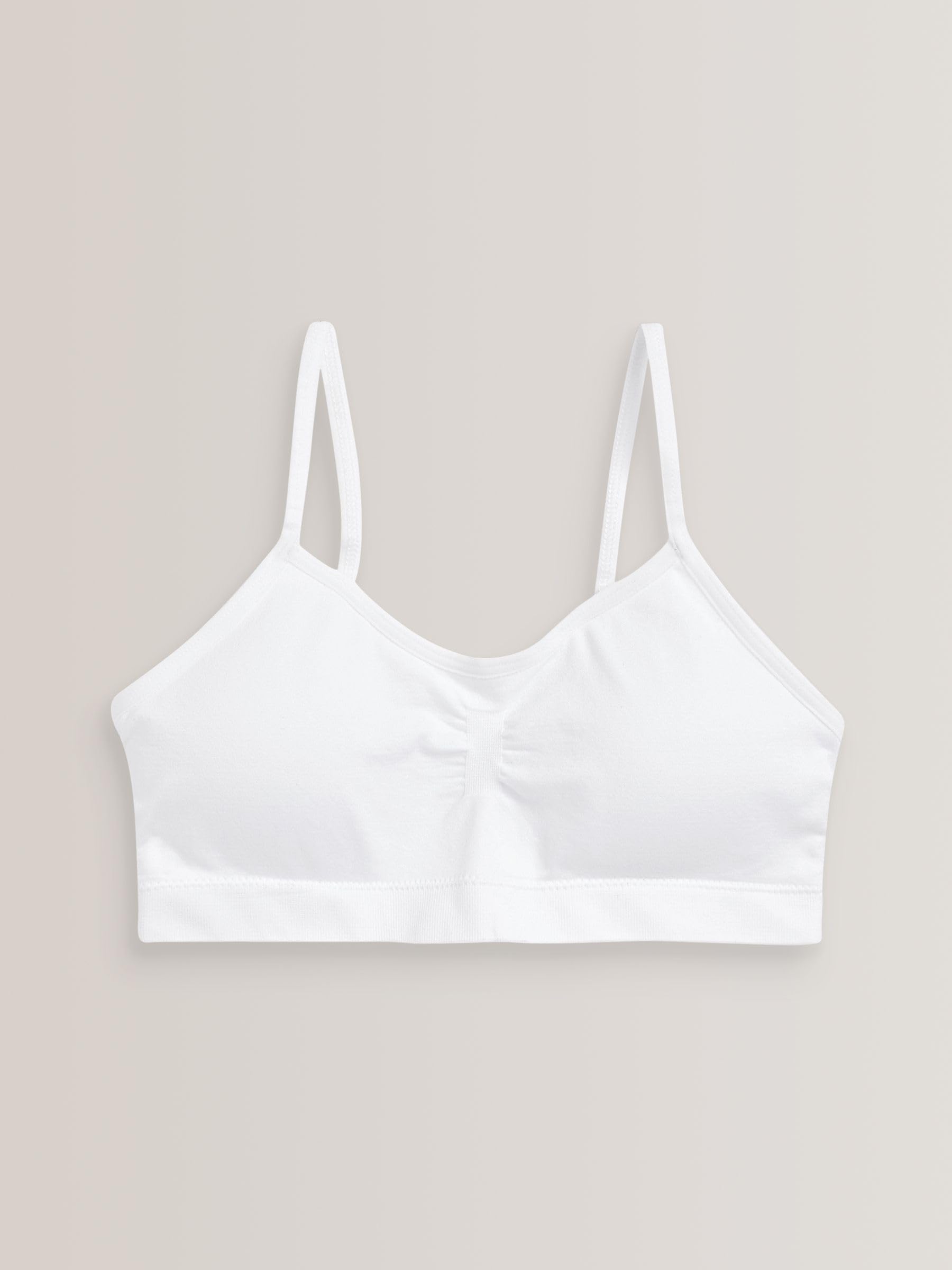 NEXT Niñas Pack 2 Tops Cortos Tirantes sin Costuras Copas Relleno Ligero extraíbles