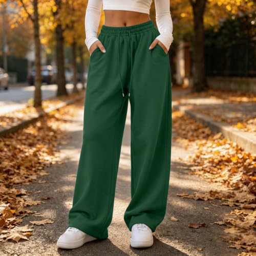 Baggy sweatpants for women Wide Leg drawstring pants with Pockets - image 3