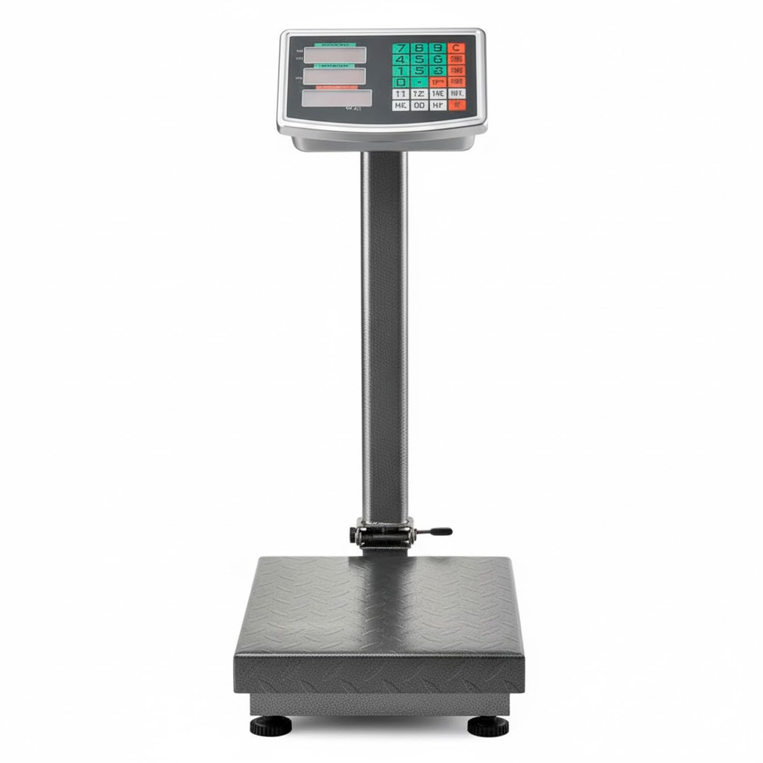 Bilancia Digitale Industriale 300 kg Piattaforma 40x50 cm Acciaio Inox Display LCD Retroilluminato
