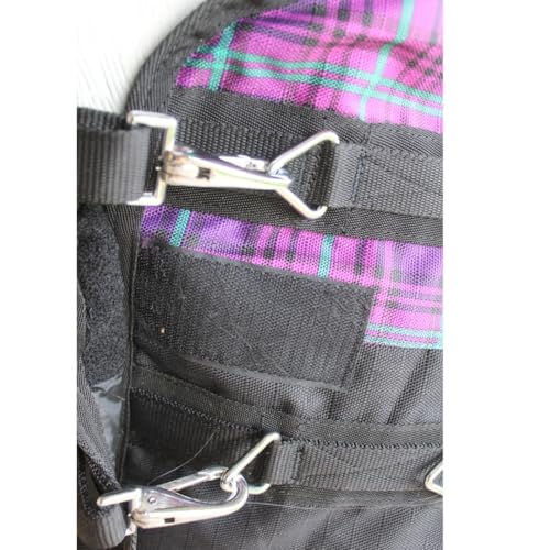 Image of Challenger 1200D Turnout Waterproof Rain Light-Weight Sheet Plaid Horse Blanket 3EE08G