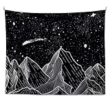 papel tapiz floral blanco y negro Usos: decora tu habitación, sala de estar, paredes de la cocina o cuélgalo detrás de la cama como cabecero. Fondo de decoración de paredes, tapices, manteles, cortinas, toallas de taller, etc. También se puede regalar a los amigos. Puede colgar este tapiz artístico con tachuelas decorativas o alfileres fácilmente.