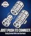 McKillans® 2025 Automatic Garden Hose Quick Connect [Universal FIT] - Stainless Steel Quick Connect Hose Fittings - Water Hose Connectors - Quick Disconnect Adapter - Instant Connection - 5 Pc Kit