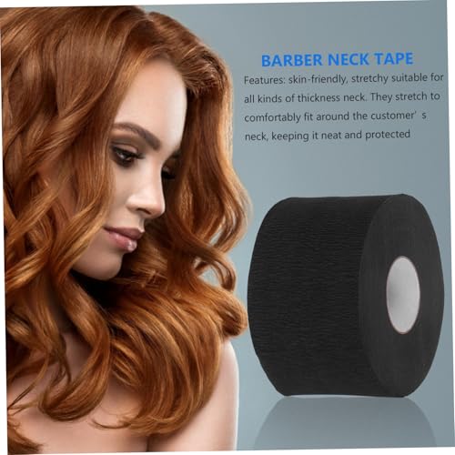 Bandes de cou en papier jetable noir sans odeur et faciles à stocker pour coupe