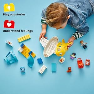 LEGO DUPLO Town First Time at the Airport Building Toy - Learning Play Set for Boys & Girls Ages 1.5+ - Little Ones Use Building Blocks to Explore Emotions - Toddler Gift Idea for Birthdays - 10443 — photo 3 of 6
