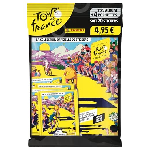 Panini Tour de France 2026 – Starterpaket (Album + 4 Hüllen)