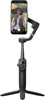 Estabilizador Original Osmo Mobile 6 Smartphone Gimbal, Estabilizador de 3 eixos de telefone, Vareta de extensão incorporada, Portátil e dobrável, Estabilizador de Vlogging, YouTube TikTok Video